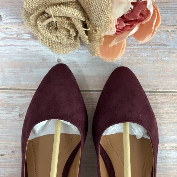 STYLE & CO. YVONNAH MICROSUEDE WEDGE 7.5M - Picture 4 of 5